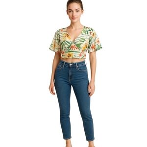 Floral Print Crop Top